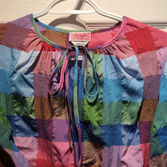 Kate Spade Multicolor Patchwork Top - Picture 7 of 10